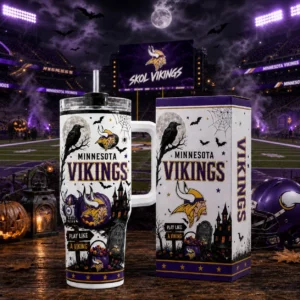 Limited Edition – Customized NFL Minnesota Vikings Halloween 40Oz Tumbler