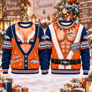 Limited Edition – Customized NFL Denver Broncos Christmas Unisex Sweatshirt