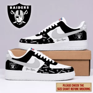 Limited Edition – Customized NFL Las Vegas Raiders Af1 Shoes