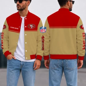 Limited Edition – Customized NFL San Francisco 49Ers Satin Varsity & Baseball Jacket