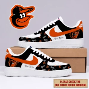 Limited Edition – Customized MLB Baltimore Orioles Af1 Shoes