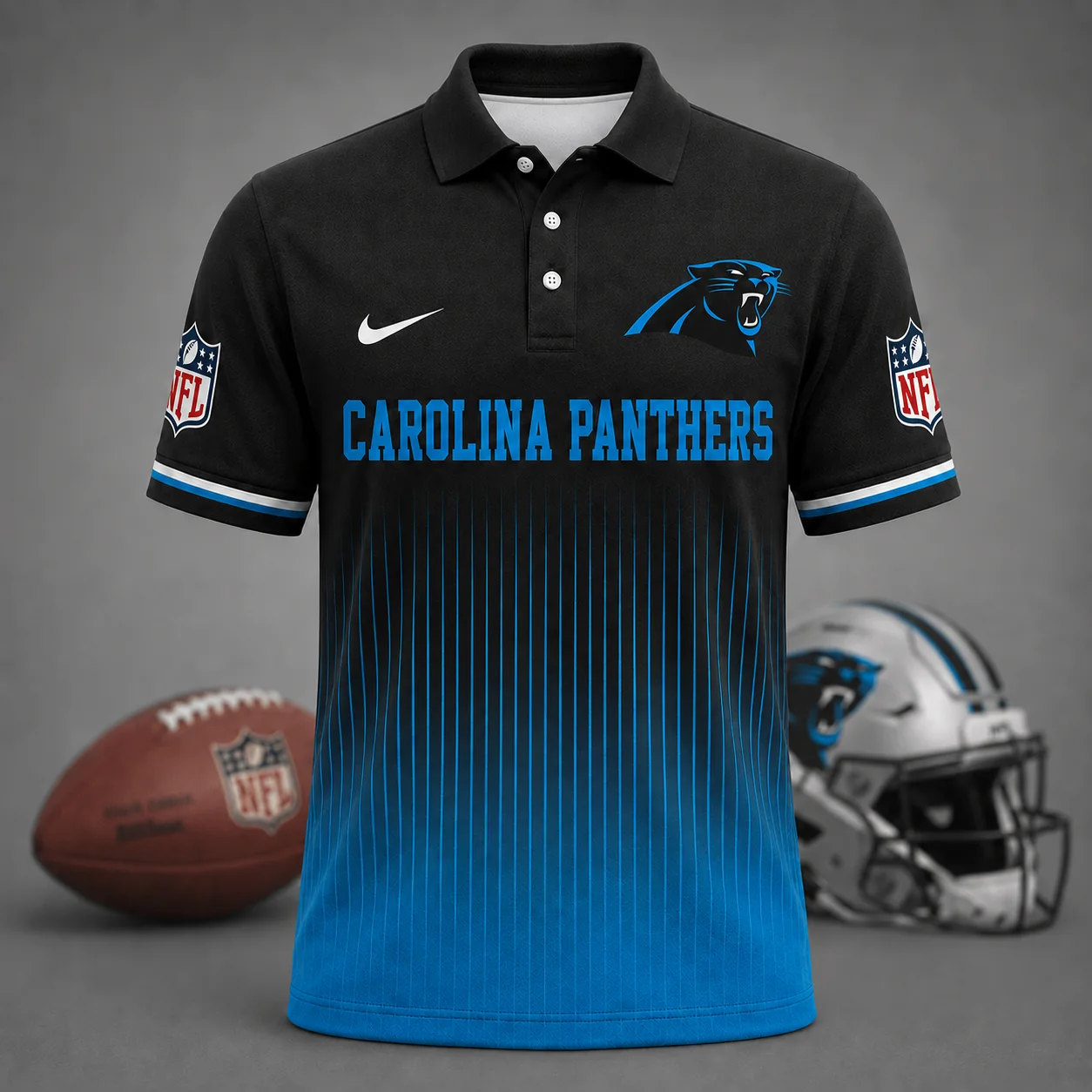 Limited Edition – Customized NFL Carolina Panthers Polo Shirt