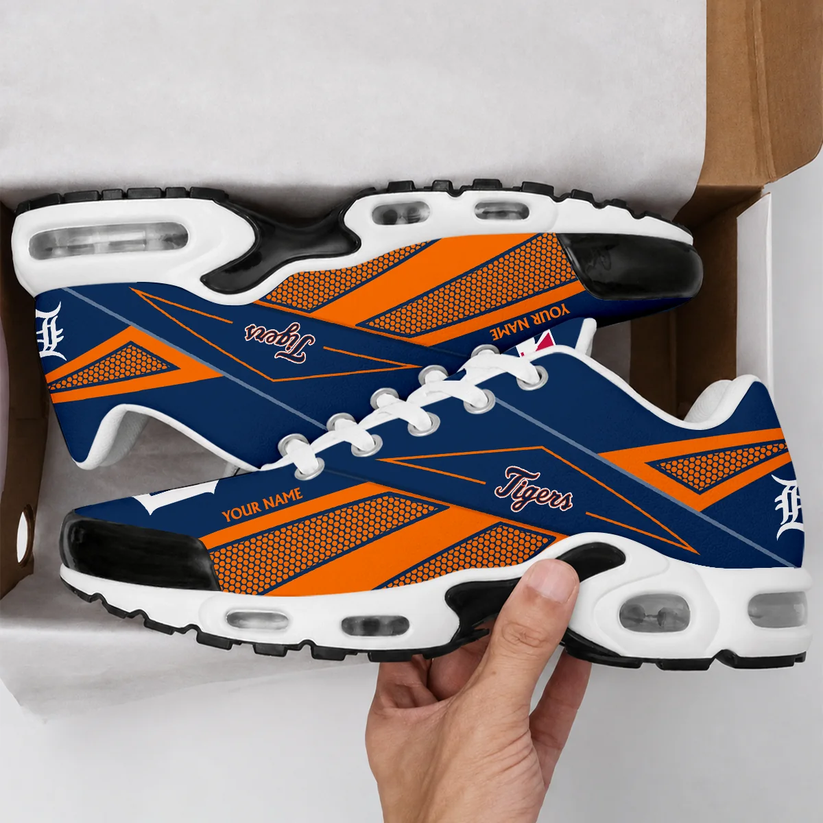 Limited Edition – Customized MLB Detroit Tigers Air Max Plus Sneakers