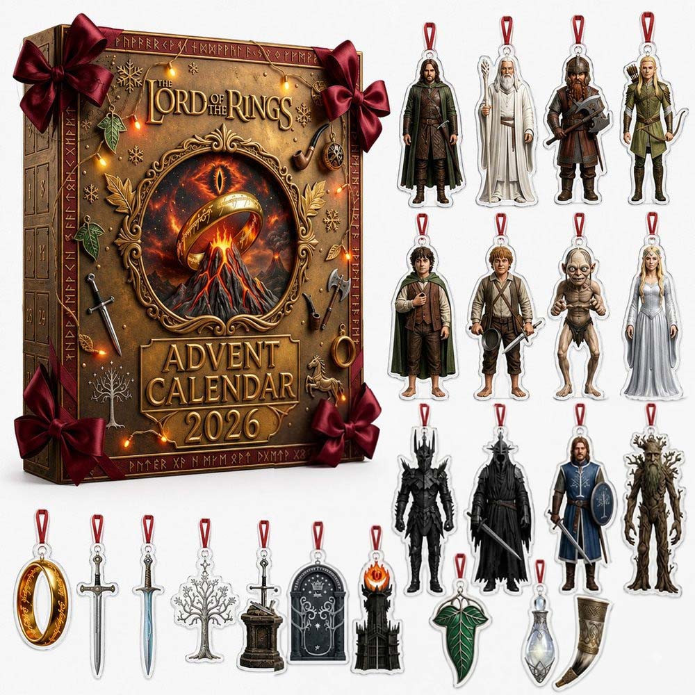 The Lord Of The Rings Advent Calendar 2026 24 Day Acrylic Ornaments Christmas Gift