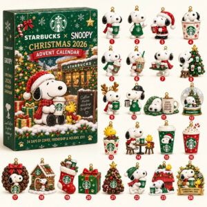 Snoopy X Starbucks Christmas Advent Calendar 2026 Snoopy Starbucks Merch Unique Gift