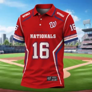 Limited Edition – Customized MLB Washington Nationals Polo Shirt