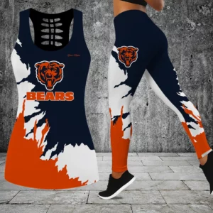 Limited Edition – Customized NFL Chicago Bears Hollow Tank Top & Leggings Set