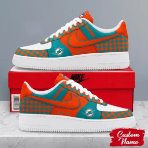 Limited Edition – Customized NFL Miami Dolphins Af1 Shoes