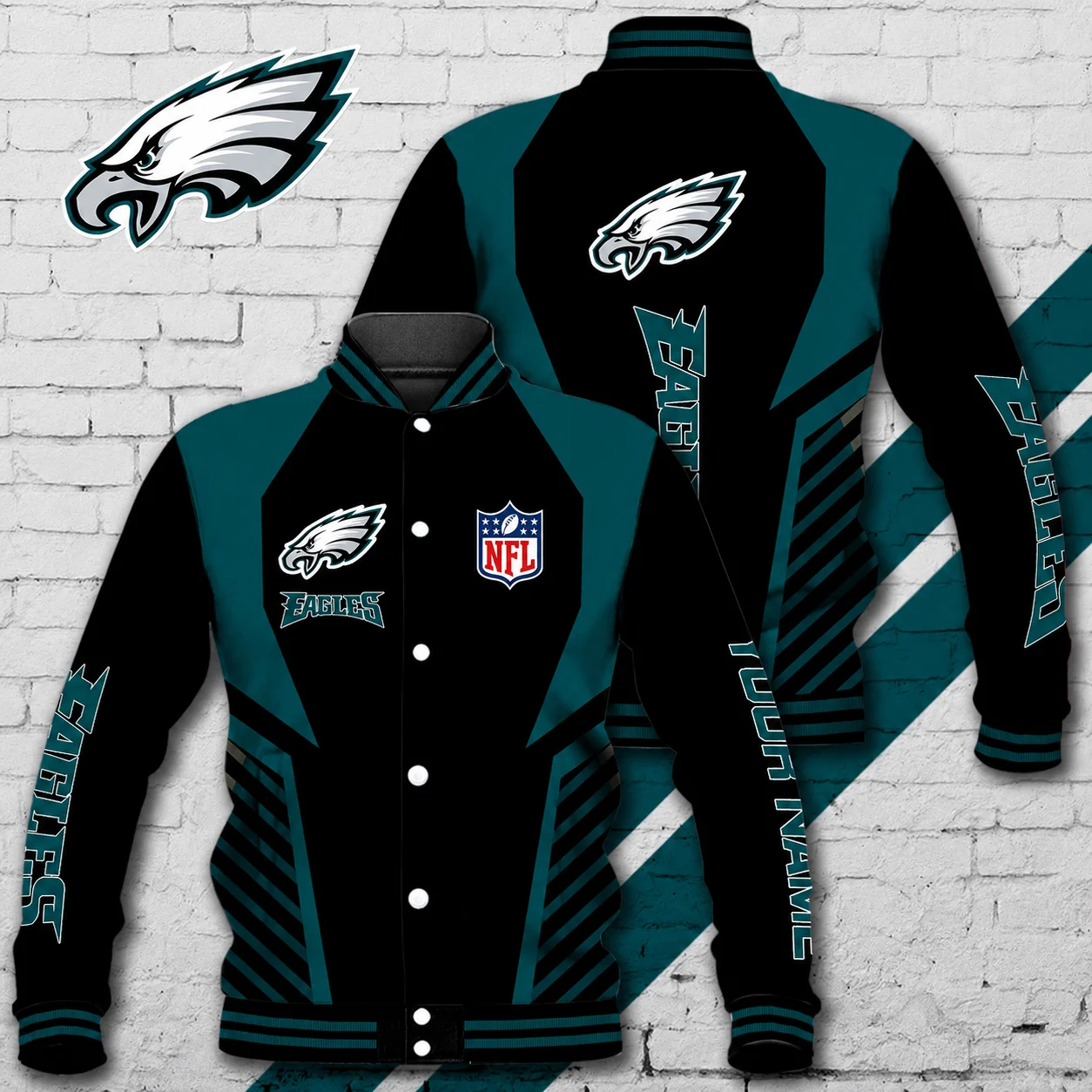 Limited Edition – Customized NFL Philadelphia Eagles Satin Varsity & Baseball Jacket