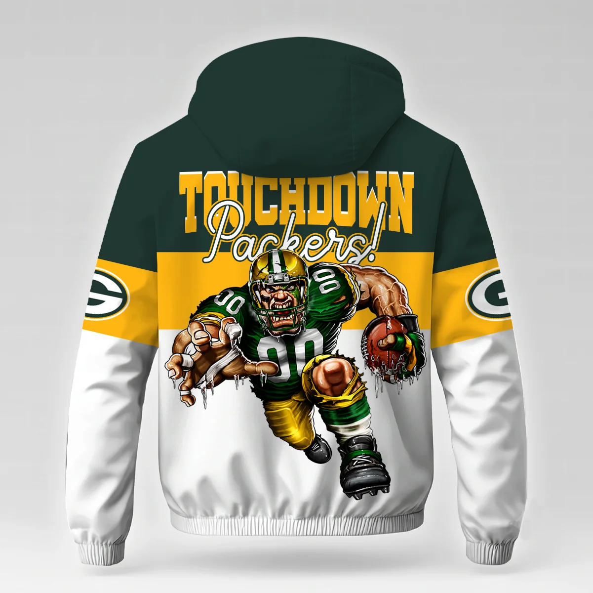 Limited Edition – Customized NFL Green Bay Packers Windbreaker Jacket - Image 2