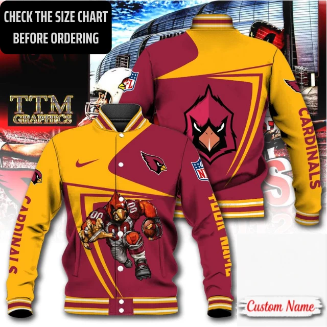 Limited Edition – Customized NFL Arizona Cardinals Satin Varsity & Baseball Jacket