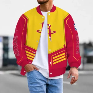 Limited Edition – Customized NBA Houston Rockets Baseball Jacket, Satin Varsity Jacket