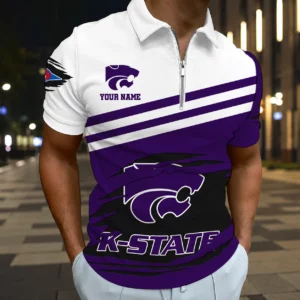 Limited Edition – Customized NCAA Kansas State Wildcats Zip Polo Shirt