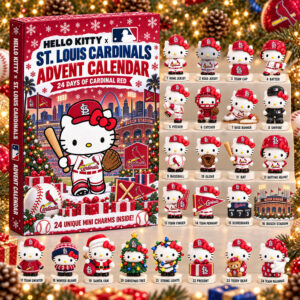 Hello Kitty x St. Louis Cardinals 2026 Christmas Advent Calendar Cardinals Xmas Calendar