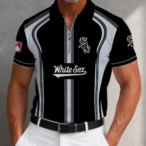 Limited Edition – Customized MLB Chicago White Sox Zip Polo Shirt