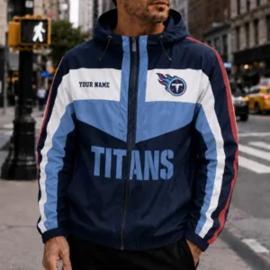 Limited Edition – Customized NFL Tennessee Titans Windbreaker Jacket