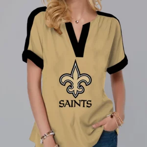 Limited Edition – Customized NFL New Orleans Saints V-Neck Female Shirt