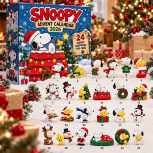 Snoopy Peanuts Holiday Advent Calendar 2026 24 Days Unique Surprises Countdown Gift
