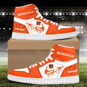 Limited Edition – Customized NFL Cincinnati Bengals Air Jordan 1 Sneakers