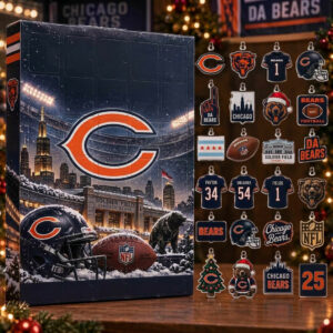 Chicago Bears Christmas Advent Calendar 24 Day Christmas Countdown Xmas Gifts