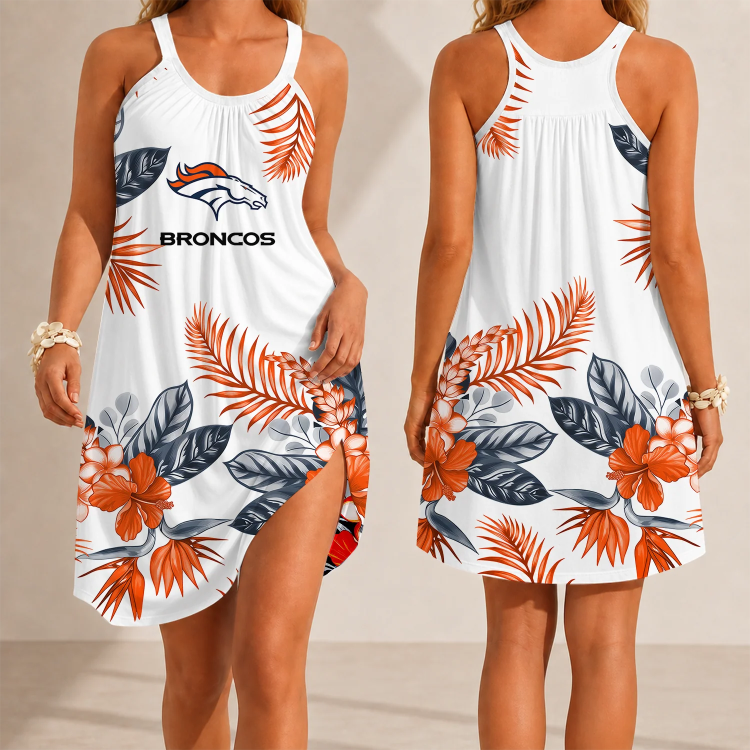 Limited Edition – Customized NFL Denver Broncos Camisole Dress