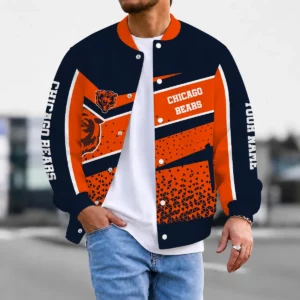 Limited Edition – Customized NFL Chicago Bears Satin Varsity & Baseball Jacket