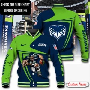 Limited Edition – Customized NFL Seattle Seahawks Satin Varsity & Baseball Jacket