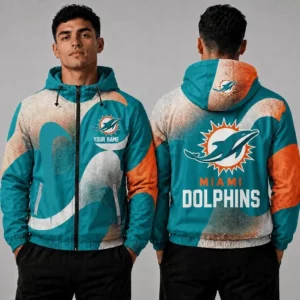 Limited Edition – Customized NFL Miami Dolphins Windbreaker Jacket