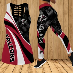 Limited Edition – Customized NFL Atlanta Falcons Hollow Tank Top & Leggings Set