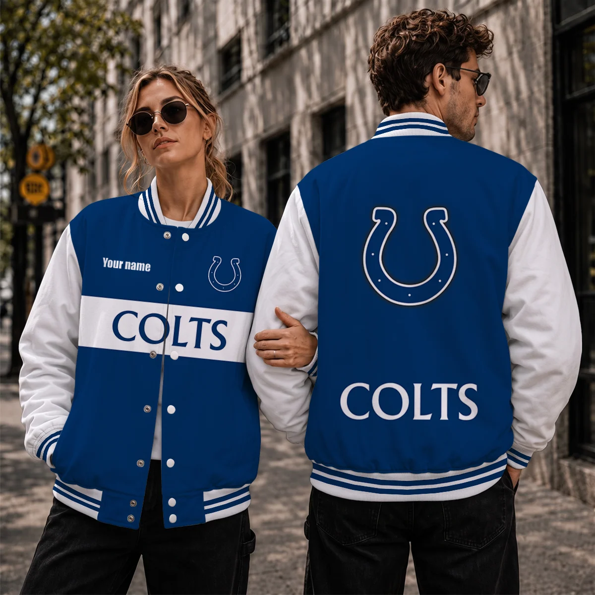 Limited Edition – Customized NFL Indianapolis Colts Satin Varsity & Baseball Jacket