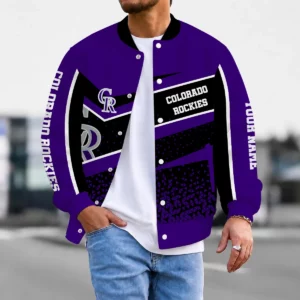 Limited Edition – Customized MLB Colorado Rockies Satin Varsity & Baseball Jacket
