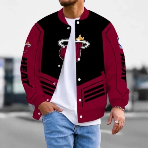 Limited Edition – Customized NBA Miami Heat Baseball Jacket, Satin Varsity Jacket