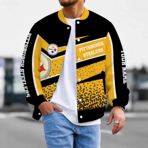 Limited Edition – Customized NFL Pittsburgh Steelers Satin Varsity & Baseball Jacket