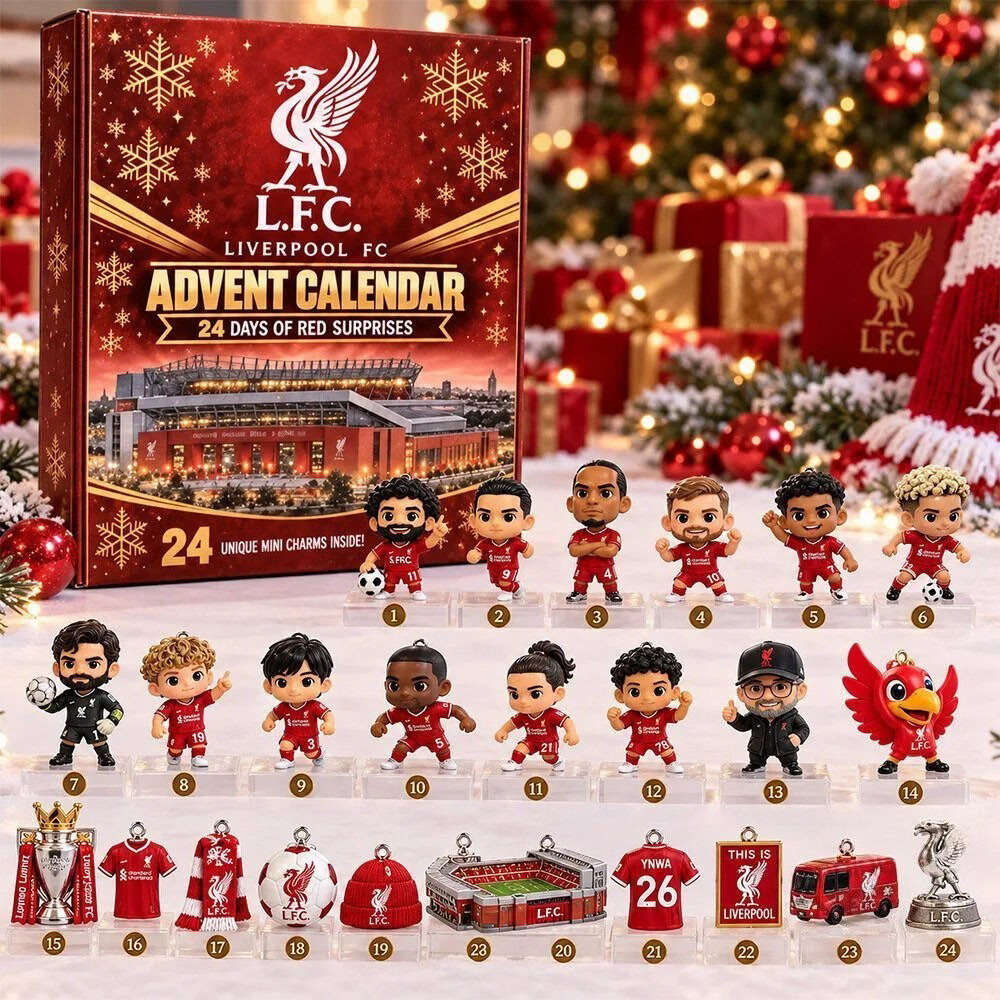 Liverpool FC Advent Calendar 2026 24 Days Of Soccer Christmas Countdown Fans Gift