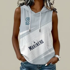 Limited Edition – Customized MLB Seattle Mariners Women’s Sleeveless Hooded Pocket Tank Top