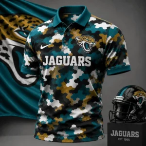 Limited Edition – Customized NFL Jacksonville Jaguars Camo Polo Shirt