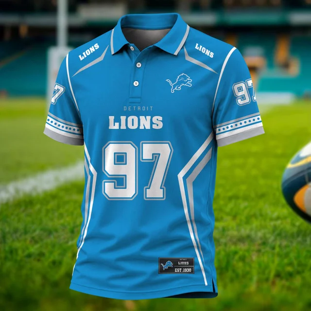 Limited Edition – Customized NFL Detroit Lions Polo Shirt