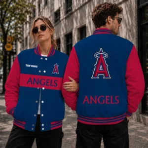 Limited Edition – Customized MLB Los Angeles Angels Satin Varsity & Baseball Jacket