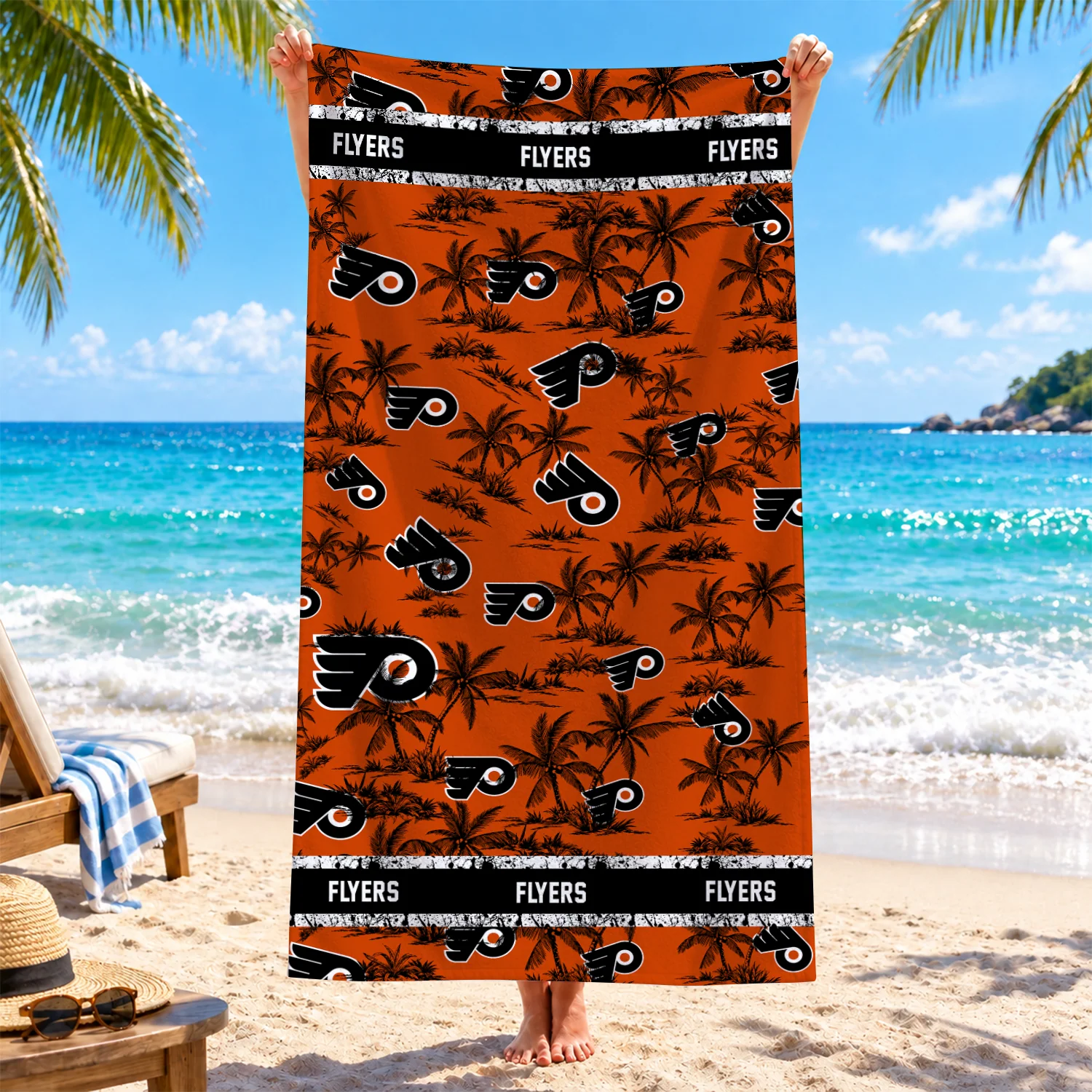 Limited Edition – Customized NHL Philadelphia Flyers Beach Towel