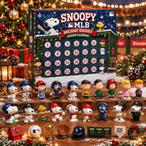 Snoopy x MLB Holiday Dugout Advent Calendar Christmas Countdown Gift For Sports