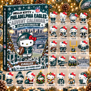 Hello Kitty x Philadelphia Eagles 2026 Christmas Advent Calendar Eagles Xmas Calendar