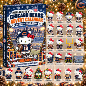 Hello Kitty x Chicago Bears 2026 Christmas Advent Calendar Bears Xmas Calendar