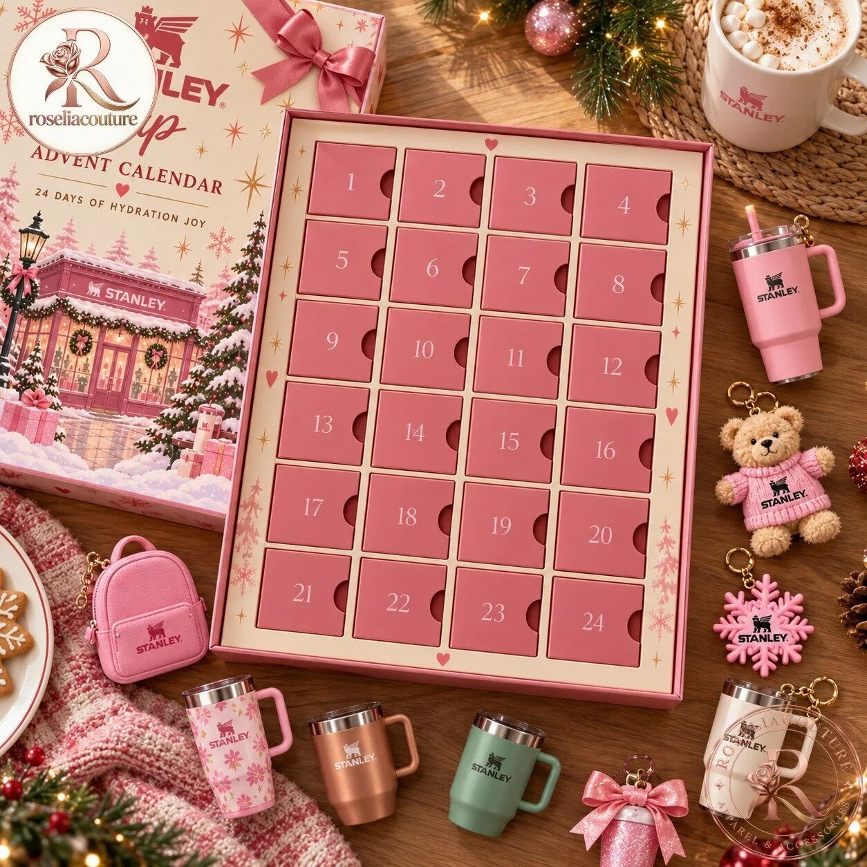 Stanley Cup Advent Calendar 2026 24 Day Christmas Countdown Girlfriend Gift