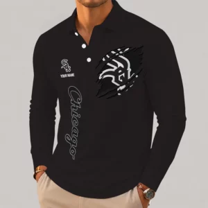 Limited Edition – Customized MLB Chicago White Sox Men’s Long Sleeve Polo