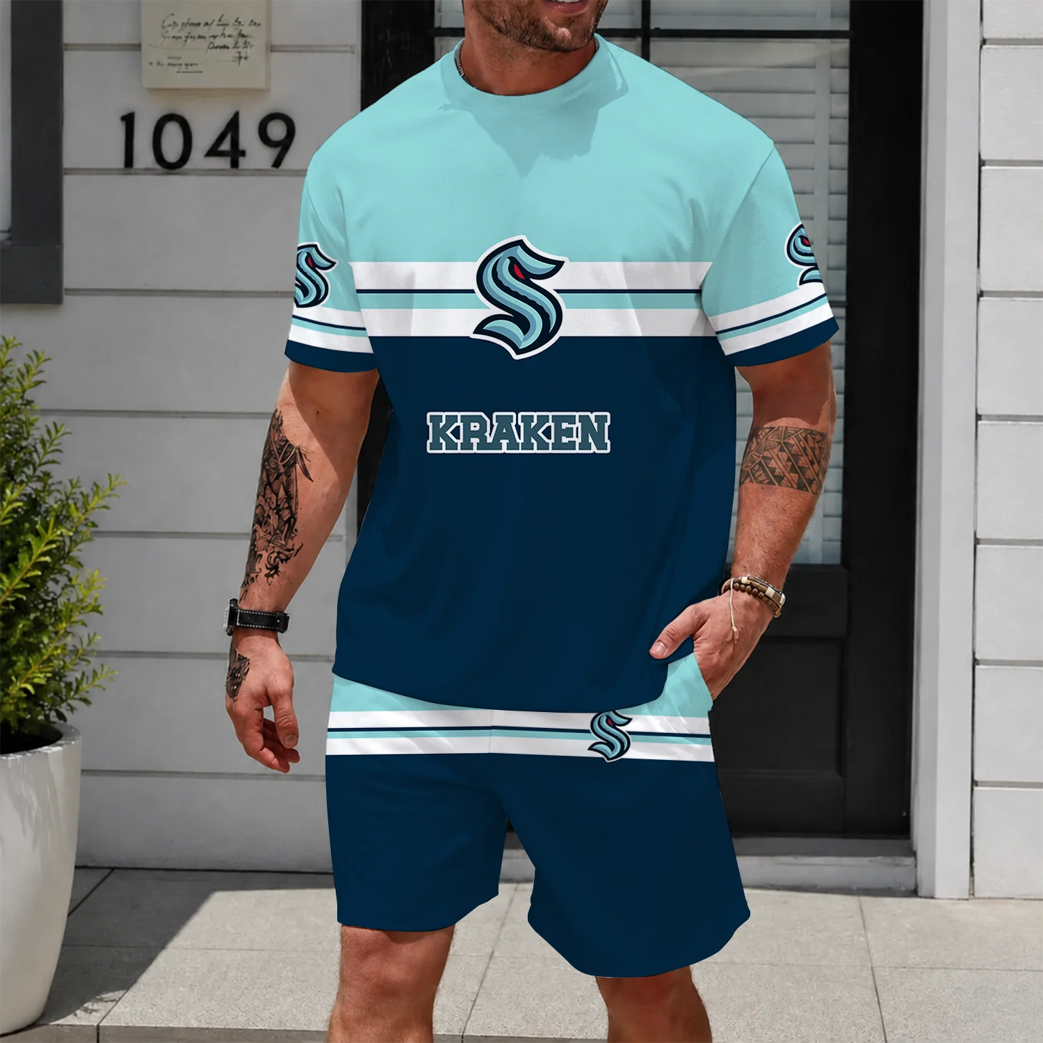 Limited Edition – Customized NHL Seattle Kraken Unisex T-Shirt & Shorts Set
