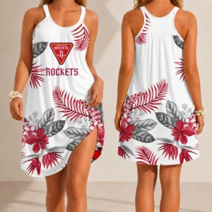 Limited Edition – Customized NBA Houston Rockets Camisole Dress