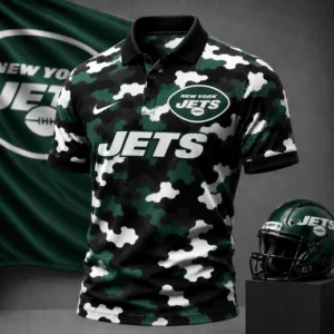 Limited Edition – Customized NFL New York Jets Camo Polo Shirt
