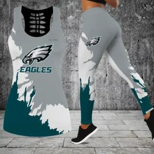 Limited Edition – Customized NFL Philadelphia Eagles Hollow Tank Top & Leggings Set