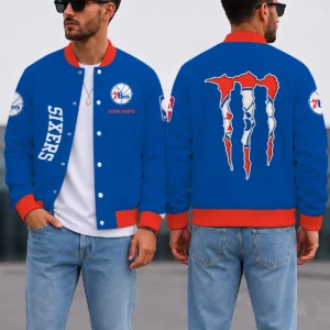 Limited Edition – Customized NBA Philadelphia 76Ers Baseball Jacket, Satin Varsity Jacket