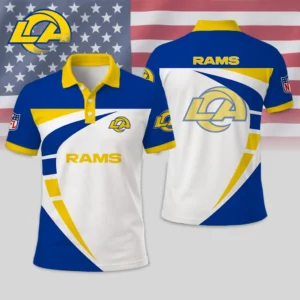 Limited Edition – Customized NFL Los Angeles Rams Polo Shirt